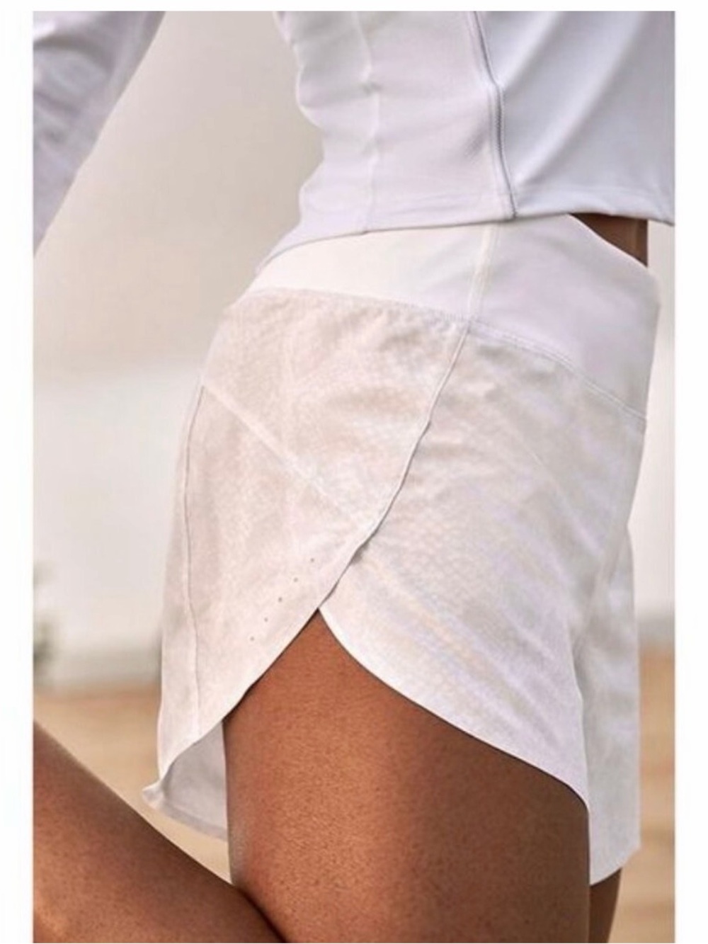 White Women’s Athleta Run with it Shorts